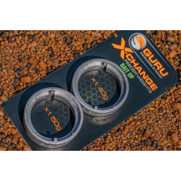 Guru X-Change Bait Up Feeder Heavy Accessoire de panier latéral 40+50gr - Kit de poids interchangeables