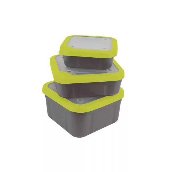 Matrix Bait Boxes Grey/Lime - Boîte à appâts 1.1pt