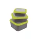 Matrix Bait Boxes Grey/Lime - Boîte à appâts 1.1pt