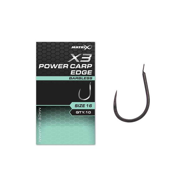 Matrix X3 Power Carp Edge 16 Hameçon à palette sans ardillon 10 pièces