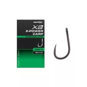   Matrix X8 X-Power Carp 12 Barbless Hameçon à œillet, sans ardillon 10pcs