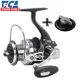 Moulinet Tica GALANT LongCast 4000 à longue portée et frein avant 7+1BB avec étoile de frein rapide