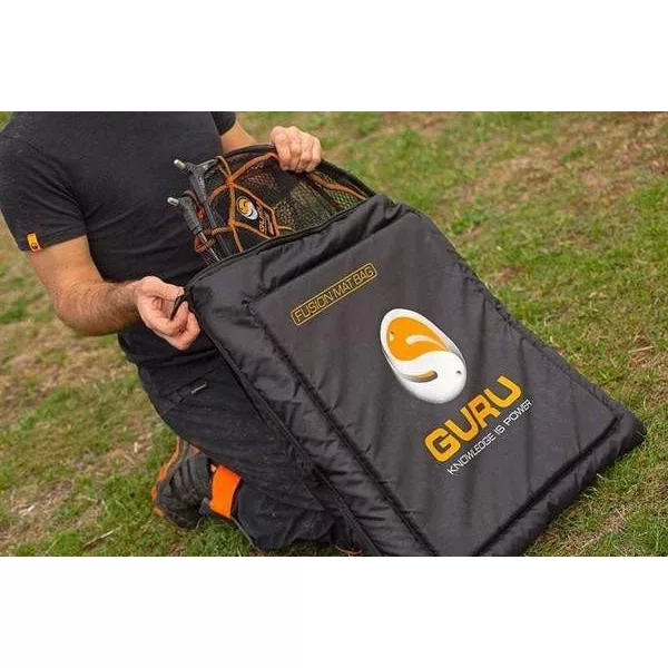 Guru Fusion Black Mat Bag - Tapis de réception carpe Noir