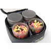 Matrix Mini Bait Bag (avec 6 pots) Boîte à appâts