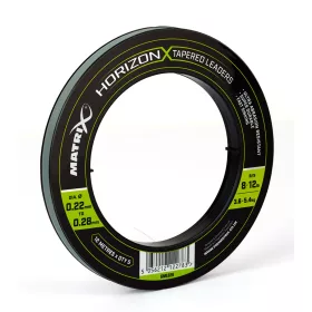   Matrix Horizon® X Tapered Leaders Matrix Horizon X Tapered Shock Leader - 8lb / 12lb (12m) x5 Fil monofilament