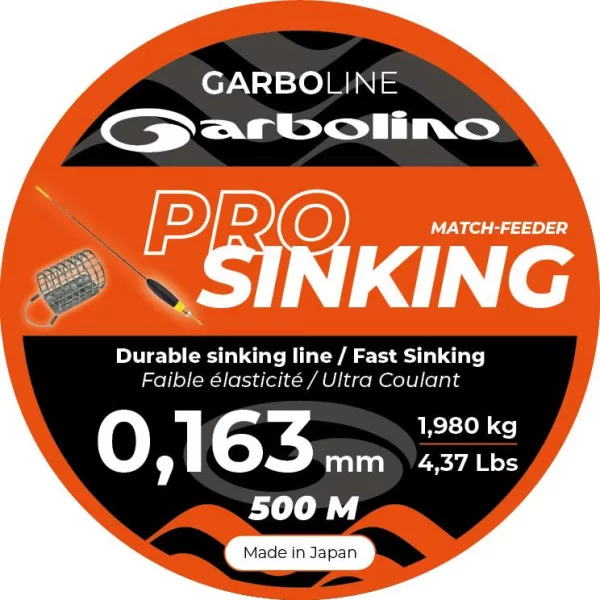 Garbolino Garboline Pro Sinking 0,201mm 500m Ligne Principale Monofilament Coulante