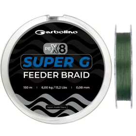   Garbolino Super G Feeder Braid 0,08mm 150m tresse feeder / tresse