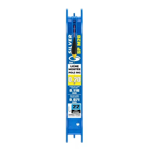 Garbolino Competition Pole Rigs SP M20 Montage de ligne prêt pour canne au coup 0,6gr