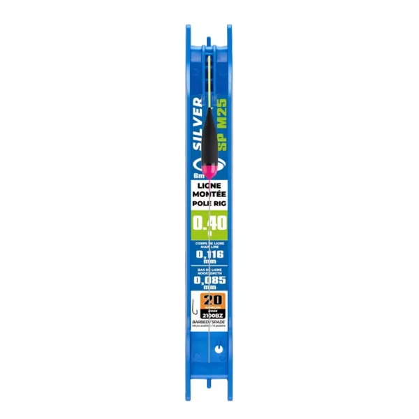 Garbolino Competition Pole Rigs SP M25 Montage de ligne prêt pour canne au coup 0,4gr