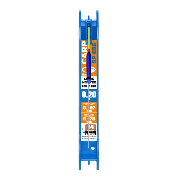 Garbolino Competition Pole Rigs SP C56 Montage de ligne prêt pour canne au coup 0,4gr