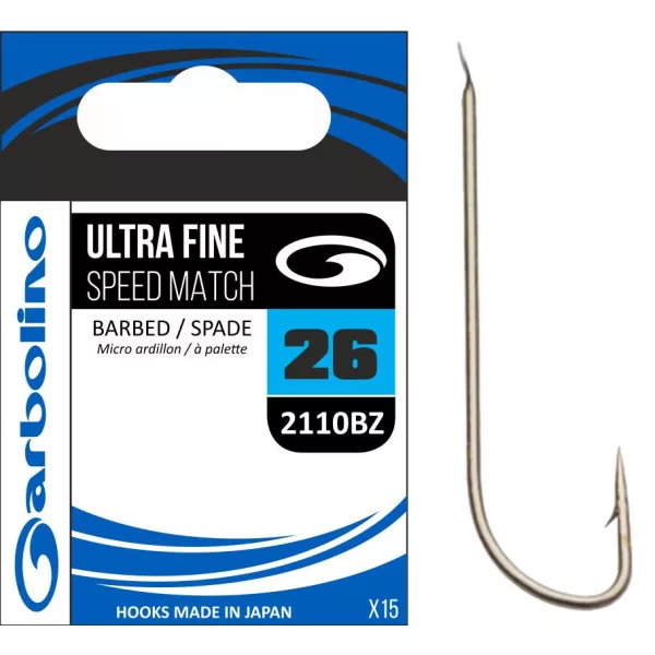 Garbolino ULTRA FINE SPEED MATCH 2110BZ -BARBÉ 20 hameçons