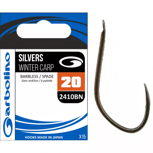 Garbolino 2410BN 10 hameçon / SILVERS / WINTER CARP