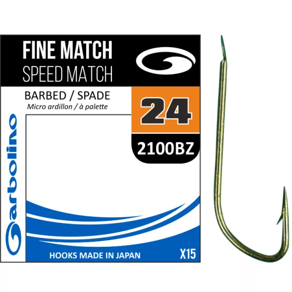 Garbolino FINE SPEED MATCH - 2100BZ - BARBÉ 22 hameçons
