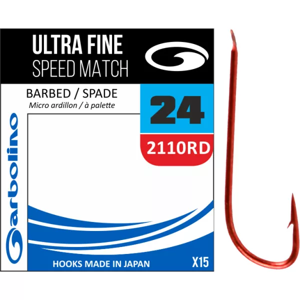 Garbolino Ultra Fine Red Speed Match/2110RD 24 hameçons