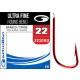 Garbolino SUPRA FINE RED ROUND BEND / 2210RD 16 hameçons