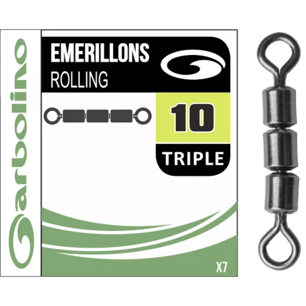 Garbolino émerillon triple / micro émerillon triple 10