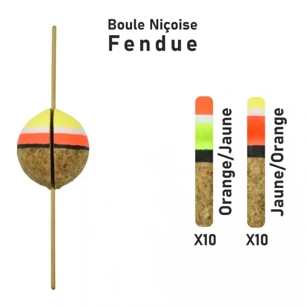 Garbolino - STREAMLINE TROUT FLOAT X20 - SPLITTED NISSA BALL - Flotteurs - Flotteur à truite