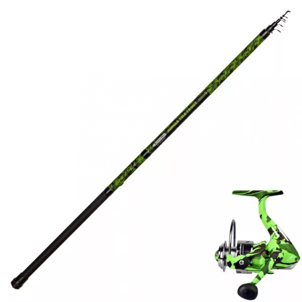 Ensemble canne et moulinet Garbolino Rod Jungle Tele 3,6m