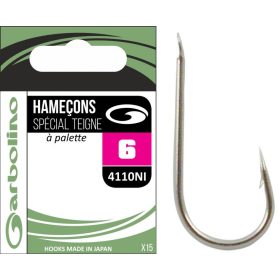   Garbolino - STREAMLINE TROUT HOOKS 4110NI - Hameçon offset de pêche au lancer - Hameçon truite - Hameçon barbelé, Hameçon à palette