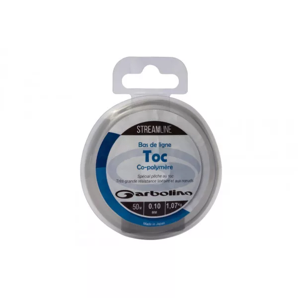 Garbolino - STREAMLINE MONO BL INVISIBLE - Bas de ligne - Fil monofilament - Fil pour truite 0,18mm