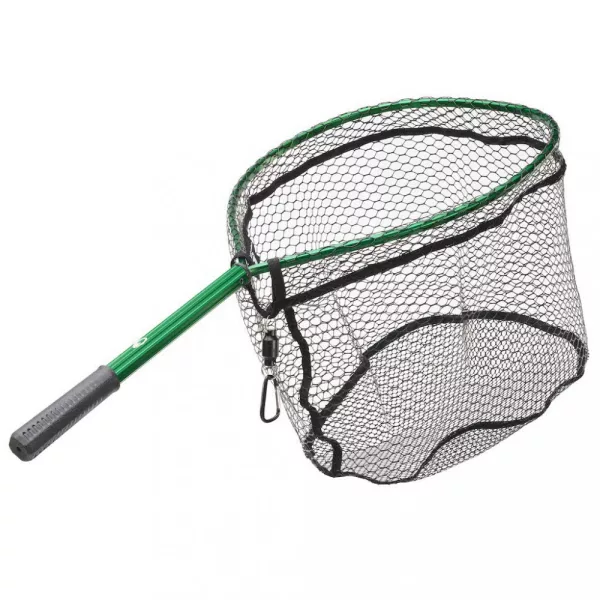 Garbolino - RAQUETTE FIXED HANDLE/RACQUET + MAGNET - Manche d'épuisette avec filet - Épuisette spinning - Filet d'épuisette à truite