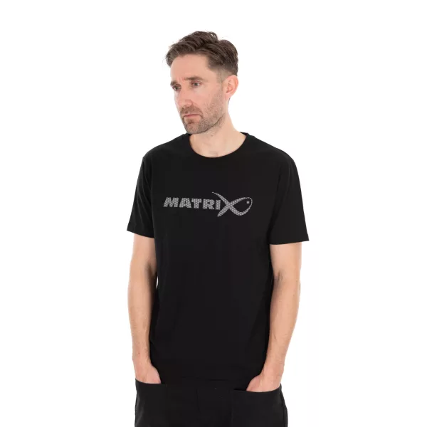 Matrix Large Fade Logo Fekete-Szürke Póló M