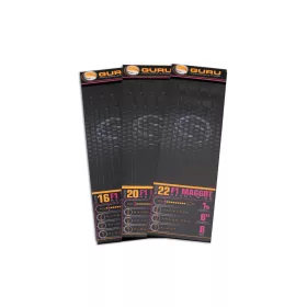   Guru F1 Maggot Hook Rig 18 Hameçon monofilament monté à œillet, sans ardillon 8 pièces