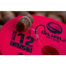   Guru QM1 Bait Bands 12 Hameçon monofilament monté à œillet, sans ardillon 8 pièces