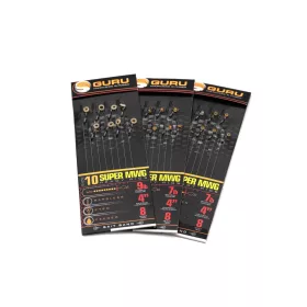   Guru SMWG Bait Bands 10 Hameçon monofilament monté à œillet, sans ardillon 8 pièces