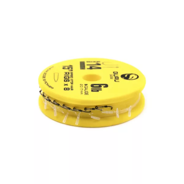 Guru SMWG Speed Stop Rig 14 Hameçon pré-monté mono-filament sans ardillon, à œillet 8 pièces