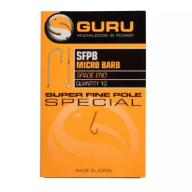   Guru Super Fine Pole hook size 24 (Barbed/Spade End) - hameçon
