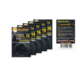 Guru Super XS 16 Hameçon à carpe barbelé à œillet 10db