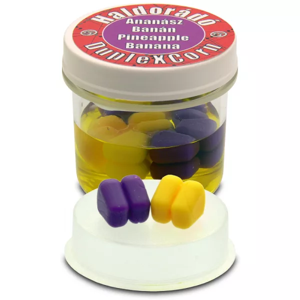Haldorádó DupleXCorn Ananas-Banane 8pcs/boîte 10x9x9,5mm maïs en caoutchouc