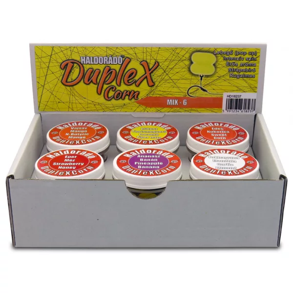 Haldorádó DupleXCorn Mixte 8-8 pièces/boîte 10x9x9,5mm maïs en caoutchouc