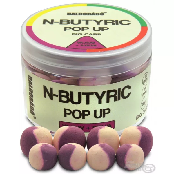 Haldorádó N-Butyric Pop Up Big Carp 13, 17 mm - Acide Butyrique + Prune