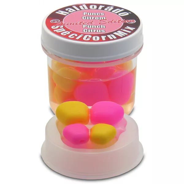 Haldorádó SpéciCorn MIX Limited Edition Punch-Citron 16 pièces/pot 10-15mm maïs en caoutchouc