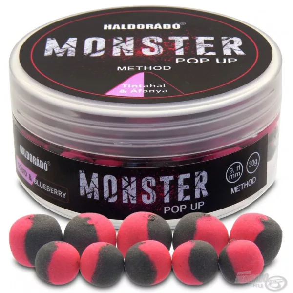Haldorádó MONSTER Pop Up Method 9, 11 mm - Calamar & Myrtille