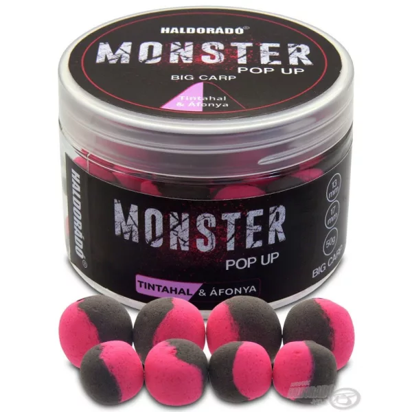 Haldorádó MONSTER Pop Up Big Carp 13, 17 mm - Calamar & Myrtille