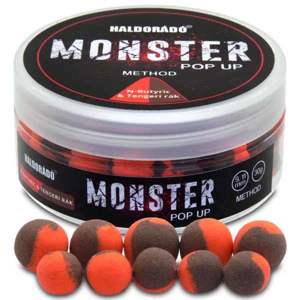 Haldorádó Monster Pop Up Méthode Acide Butyrique-Crevette de Mer 30gr 9-11mm