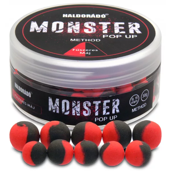 Haldorádó Monster Pop Up Méthode Foie Épicé 30gr 9-11mm