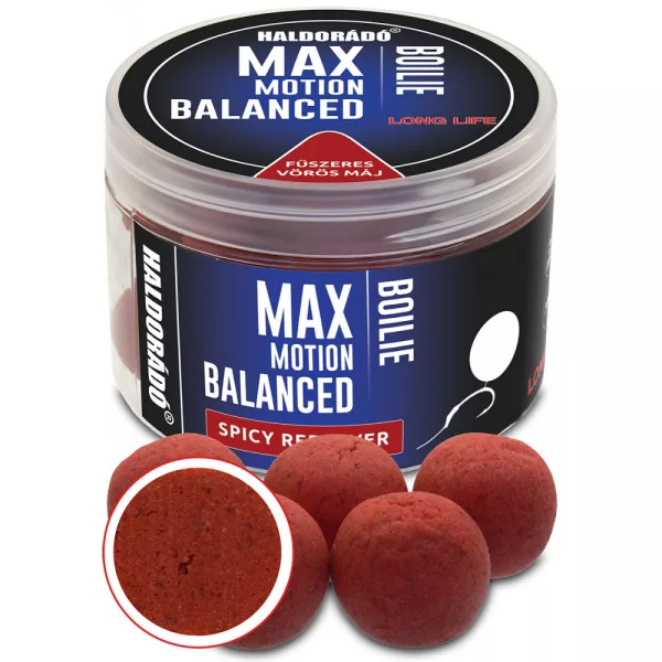 Haldorádó Max Motion Bouillette Équilibrée Foie Rouge Épicé 70gr 20mm Bouillette