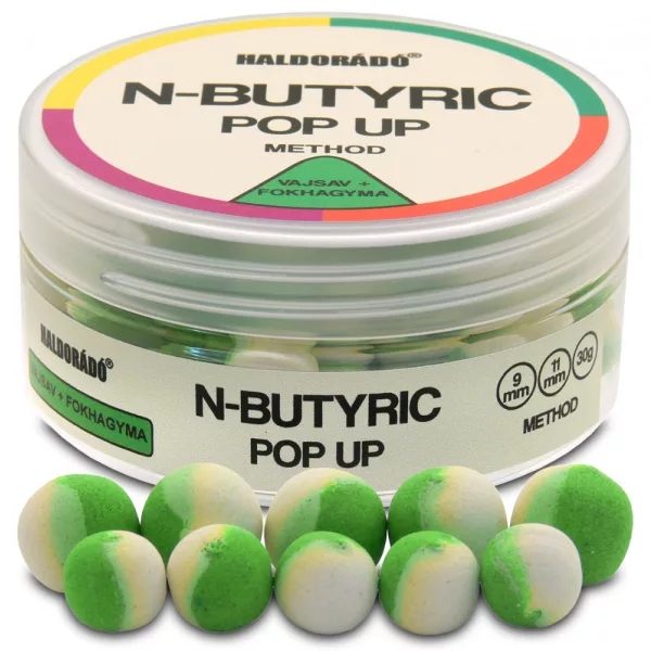 Haldorádó N-Butyrique Pop Up Méthode Acide Butyrique-Ail 30gr 9-11mm