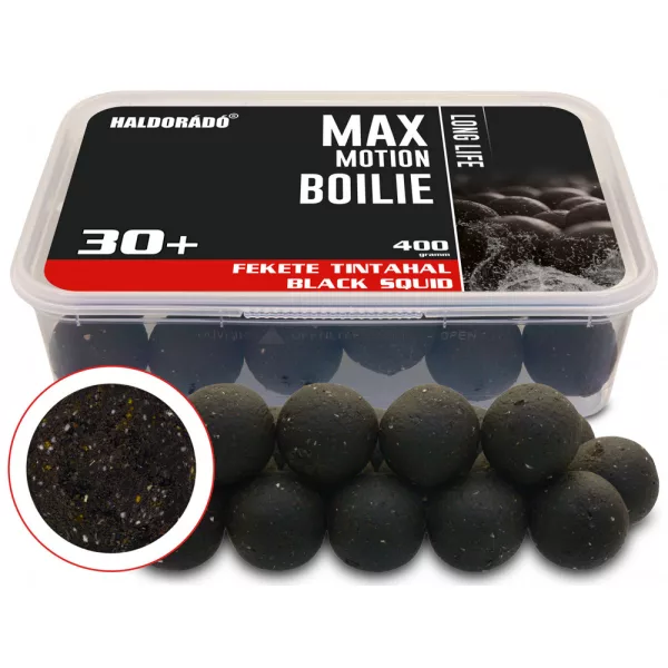 Haldorádó Max Motion Bouillette Longue Durée Calmar Noir 400gr 30mm Bouillette