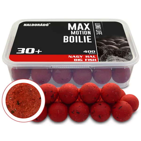 Haldorádó Max Motion Boilie Long Life Gros Poisson 400gr 30mm Bouillette