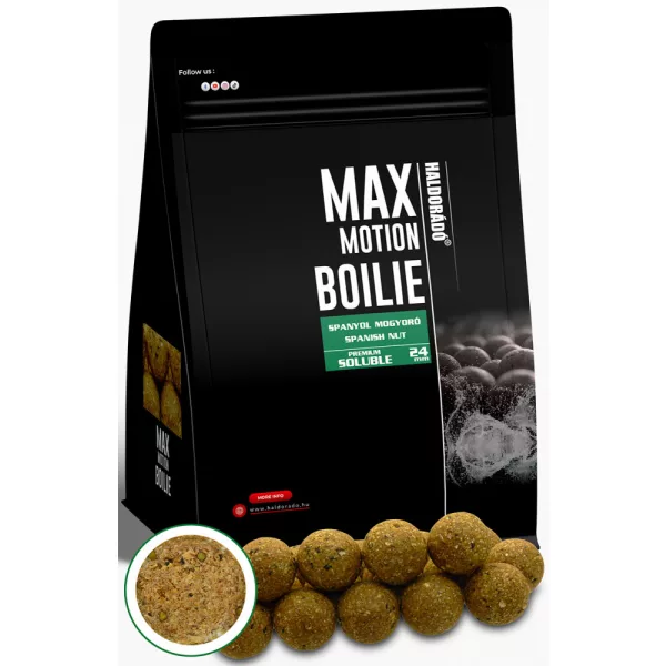 Haldorádó Max Motion Boilie Premium Soluble Arachide Espagnole 800gr 24mm Bouillette