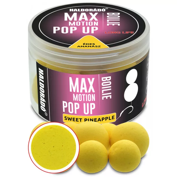 Haldorádó Max Motion Boilie Pop Up Ananas Sucré 50gr 16-20mm Bouillette