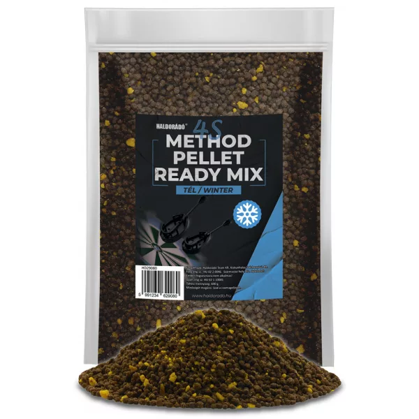 Haldorádó 4S Ready Mix de Pellets Méthode Pellet d'Amorçage Hiver 600gr