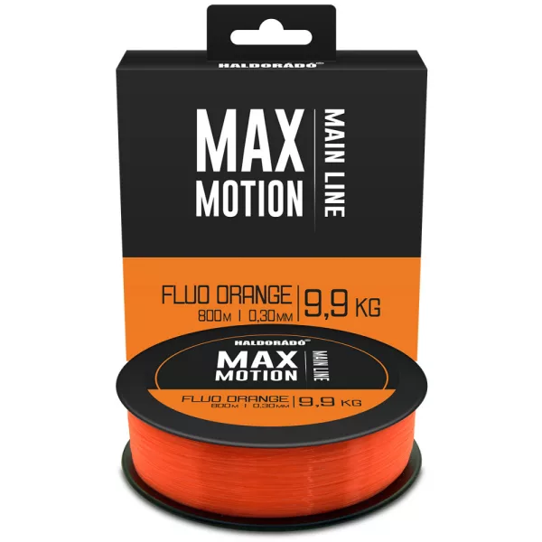 Haldorádó Max Motion 0,30mm 800m Fil principal monofilament - Orange Fluo