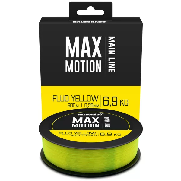 Haldorádó Max Motion 0,25mm 900m Fil principal monofilament - Jaune Fluo