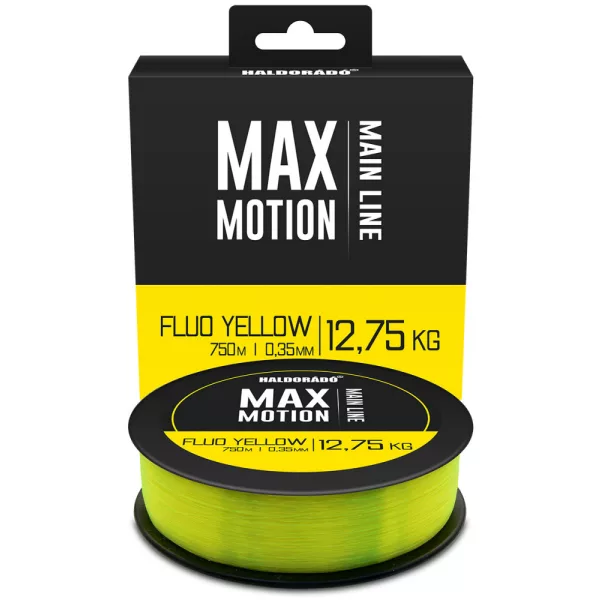 Haldorádó Max Motion 0,35mm 750m Fil principal monofilament - Jaune Fluo